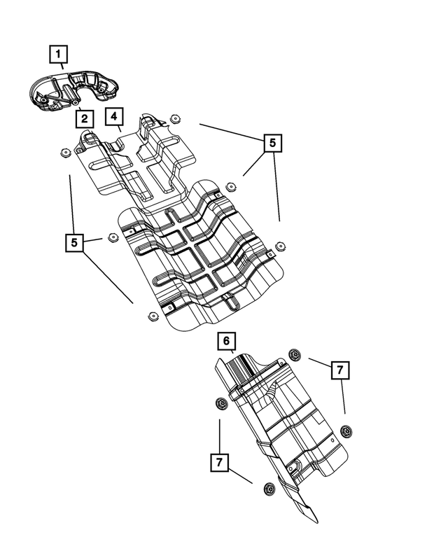 4892963AB - Exhaust: Exhaust Manifold Shield for Mopar Image