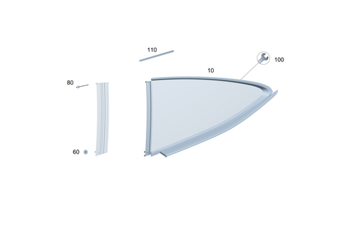 Rear Side Window for 2026 Mercedes-Benz AMG GT 63 Pro #0
