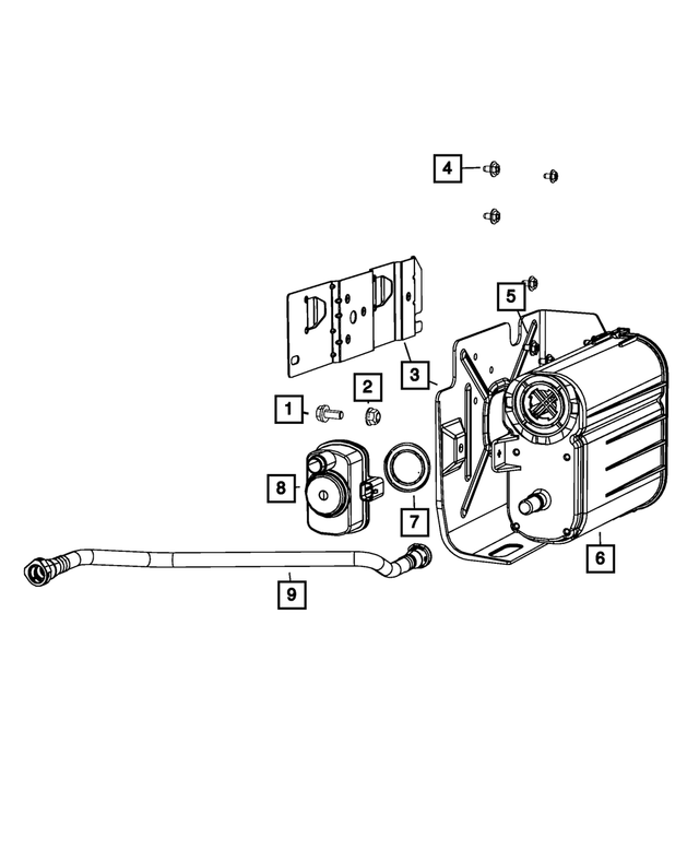 6105152AA - Emission Controls: Hex Flange Head Screw, Mounting for Mopar Image
