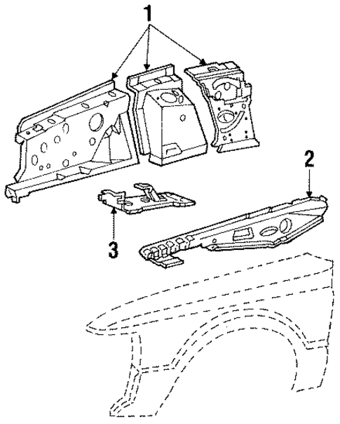 Structural Components & Rails for 1984 Lincoln Mark VII #0