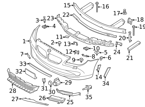 Bumper & Components - Front for 2013 BMW 640i Gran Coupe #0