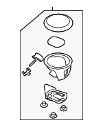 6RW51U0DAA - Body: Cup Holder for Mopar Image