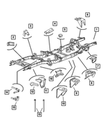 52122601AI - Frames and Bumpers: Chassis Frame Assembly for Mopar Image image