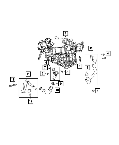 EGR Cooling System for 2016 Jeep Grand Cherokee #0