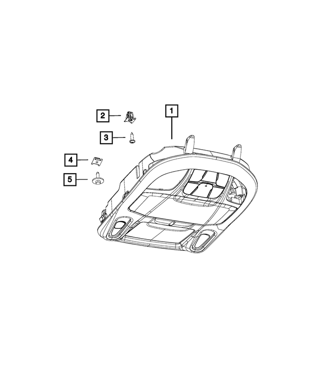 6ES93PD2AC - Interior Trim: Overhead Console for Mopar Image image