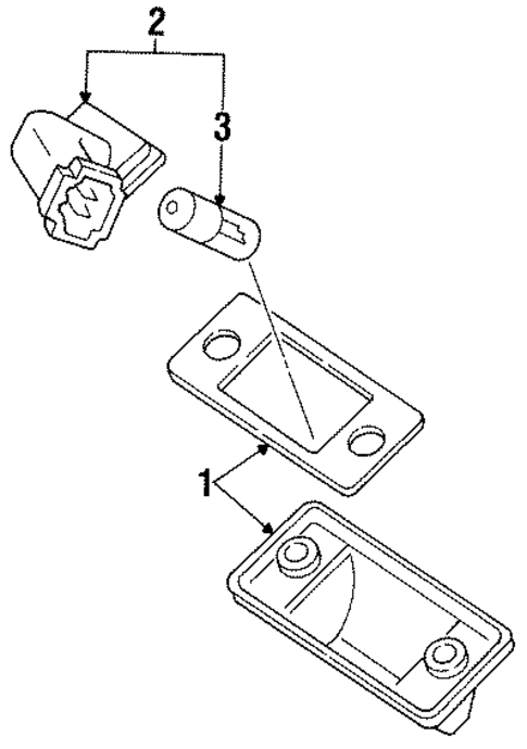 License Lamps for 1997 Volkswagen Golf #0