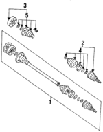 1H0407272PX - Suspension: Cv Axle Assembly for Volkswagen: Corrado, Golf Image