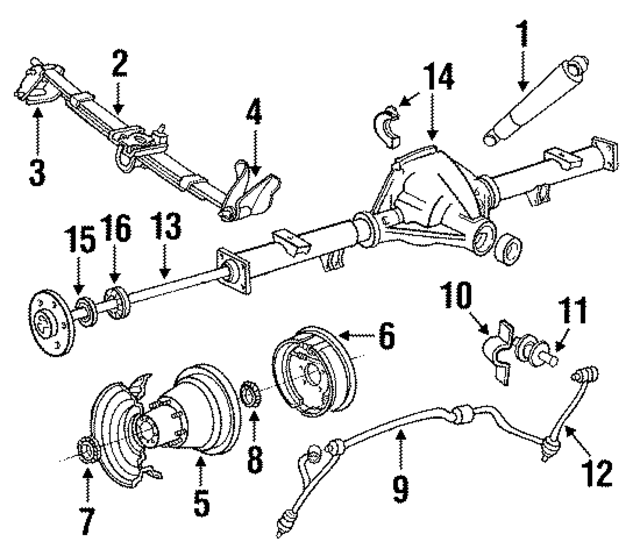 EOTZ5630A - Suspension: Spring Assembly Bushing Kit for Ford: Bronco, F-150, F-250, F-250 HD, F-350, Ranger Image