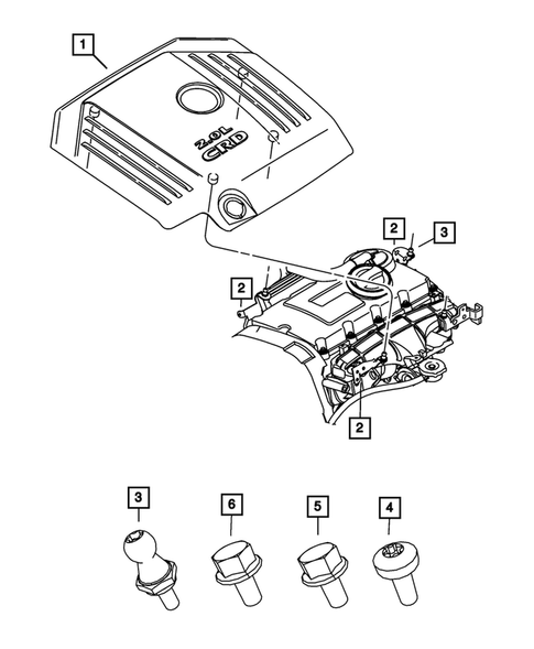 Engine Identification, Service Engines & Engine Service Kits for 2010 Chrysler Sebring #0
