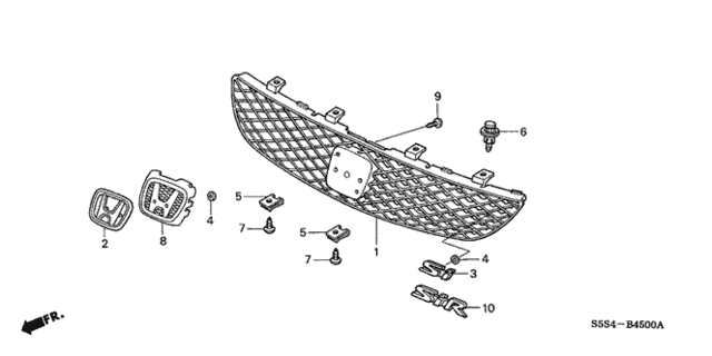 Front Grille for 2003 Honda Civic #0