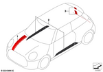 51145B4EAB1 - : Adhesive Film Tailgate Jcw Chili Red for Mini Image