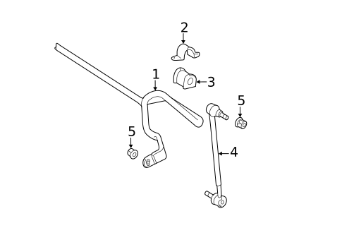 Stabilizer Bar & Components for 2009 Toyota Camry #0