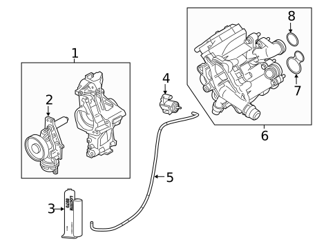 Water Pump for 2017 BMW 740e xDrive #0