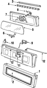 E8TZ9840700A - Body: Gate for Ford: Bronco Image