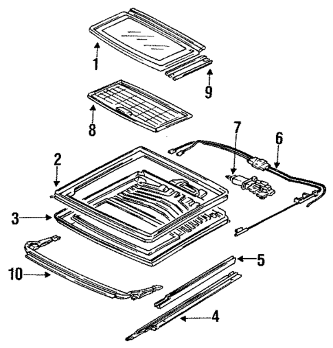 Sunroof for 1994 Acura Vigor #0