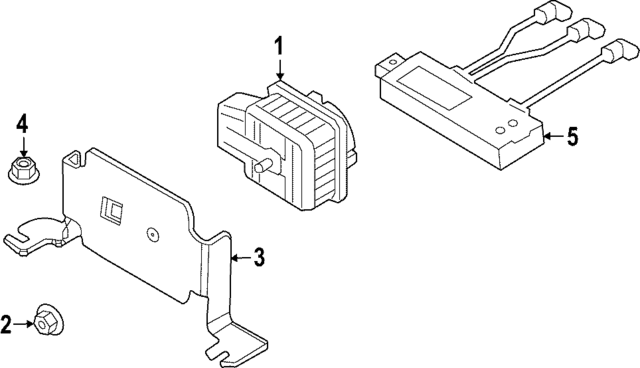 11A951227 - Electrical: Mount Bracket for Audi Image