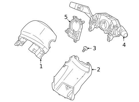 Shroud, Switches & Levers for 2025 Mitsubishi Outlander #0