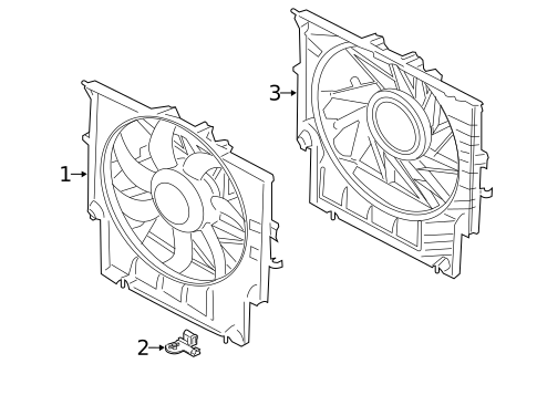 Cooling Fan, Clutch & Motor for 2015 BMW X1 #0