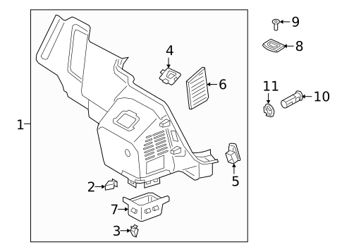 Interior Trim - Rear Body for 2023 Audi A8 Quattro #2