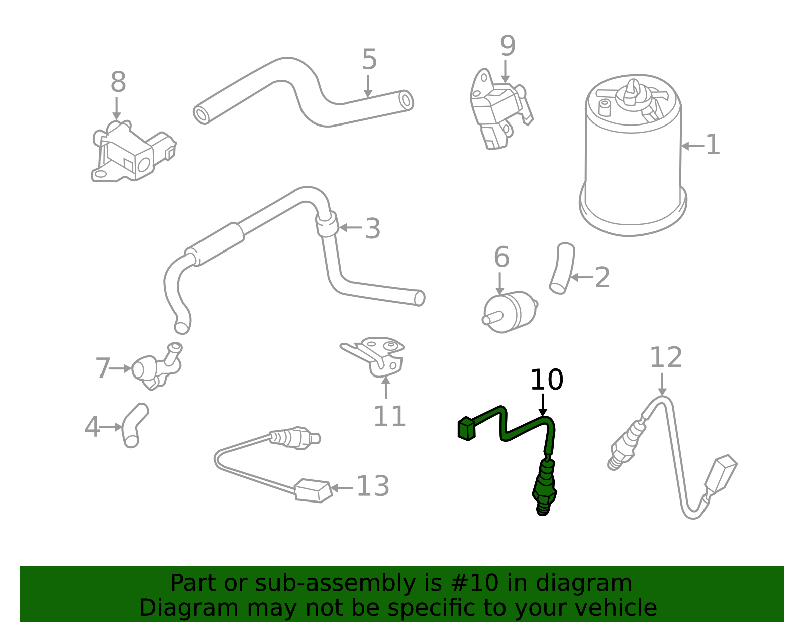 2013-2019 Nissan Oxygen Sensor 226933TA0B | Parts Brampton North