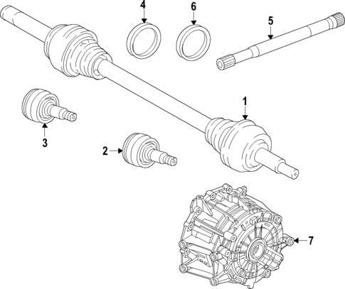 Drive Axles for 2023 Porsche Taycan #0