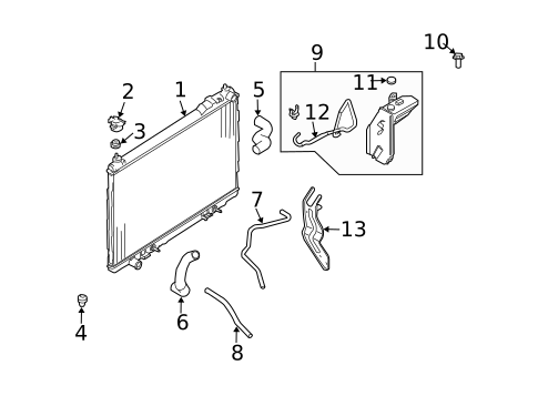 Radiator & Components for 2006 INFINITI FX45 #0