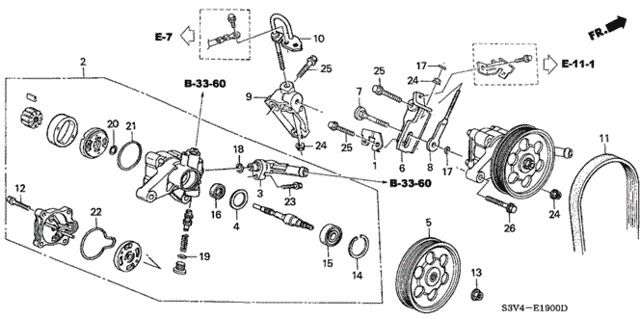 P.S. Pump - Bracket (1) for 2001 Acura MDX #0