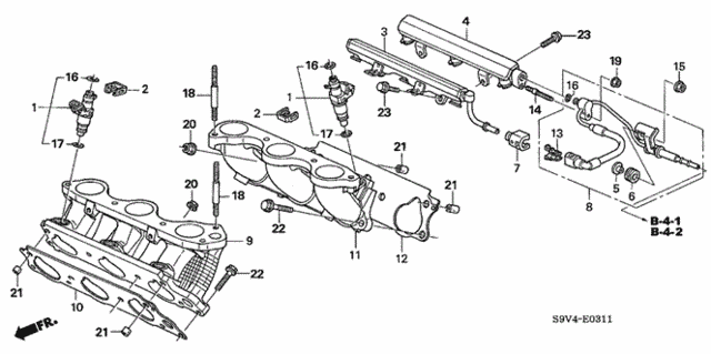 Fuel Injector ('05-) for 2005 Honda Pilot #0
