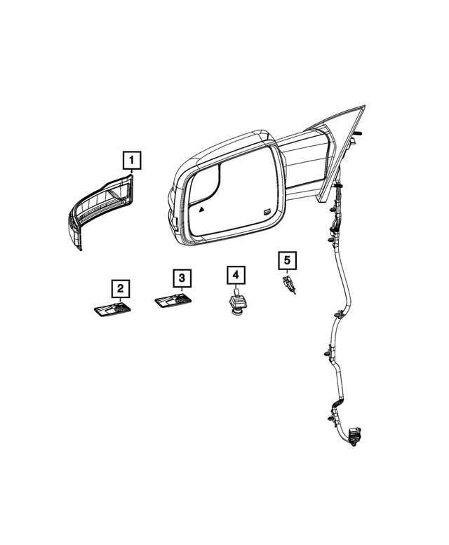 68460765AA - Electrical: Puddle Lamp, Left for Mopar Image