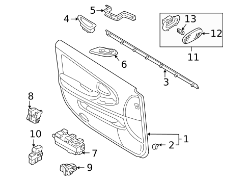 Rear Door for 2001 Nissan Maxima #2