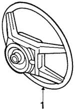 F1OY3600C - Steering: Steering Wheel for Lincoln: Continental Image