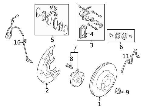 Front Brakes for 2013 Subaru Legacy #2