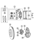 R5137670AC - Brakes: Disc Brake Caliper Assembly, Remanufactured, Left for Mopar Image
