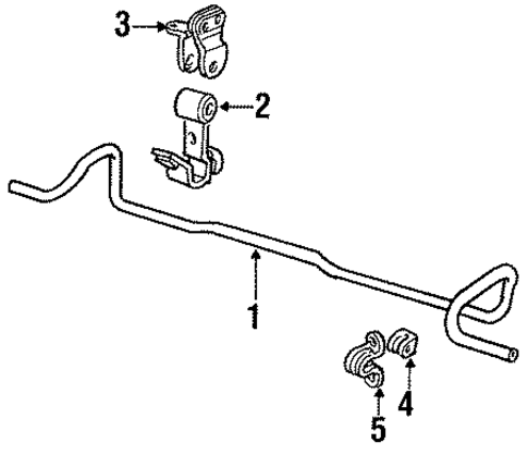 Stabilizer Bar & Components for 1991 Chevrolet Lumina #0