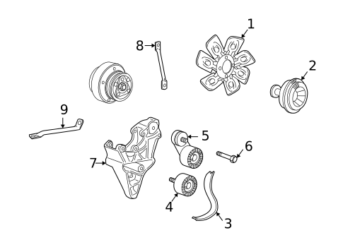 Cooling Fan for 2001 GMC Jimmy #0