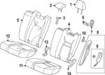 825503W0A51ZB - : 2023-2024 Honda HR-V - Bolster for Honda: HR-V Image