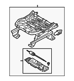 LX6Z9961711E - Body: Track Assembly for Ford: Bronco Sport, Escape, Maverick Image