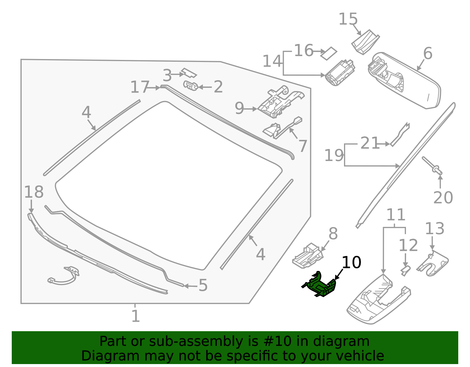 2019-2025 Toyota Lane Assist Cmra Latch 86464-08010 | Frontier Toyota