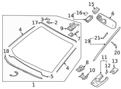 Reveal Moldings for 2025 Toyota Highlander #0