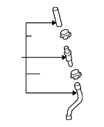 3C0122101GJ - Cooling System: Radiator Coolant Hose for Volkswagen: CC, Passat Image