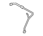 6F121492L - Cooling System: Rear Pipe for Volkswagen: Eos, Golf, Golf R, Jetta, Passat Image