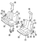 68050822AA - Interior Trim: Seat Back Foam for Mopar Image