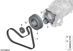 11288646475 - Engine: Ribbed V-Belt for BMW Image