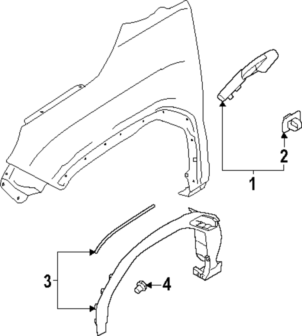 2025 Subaru Forester Fender Flare - Right Front 91112SL541