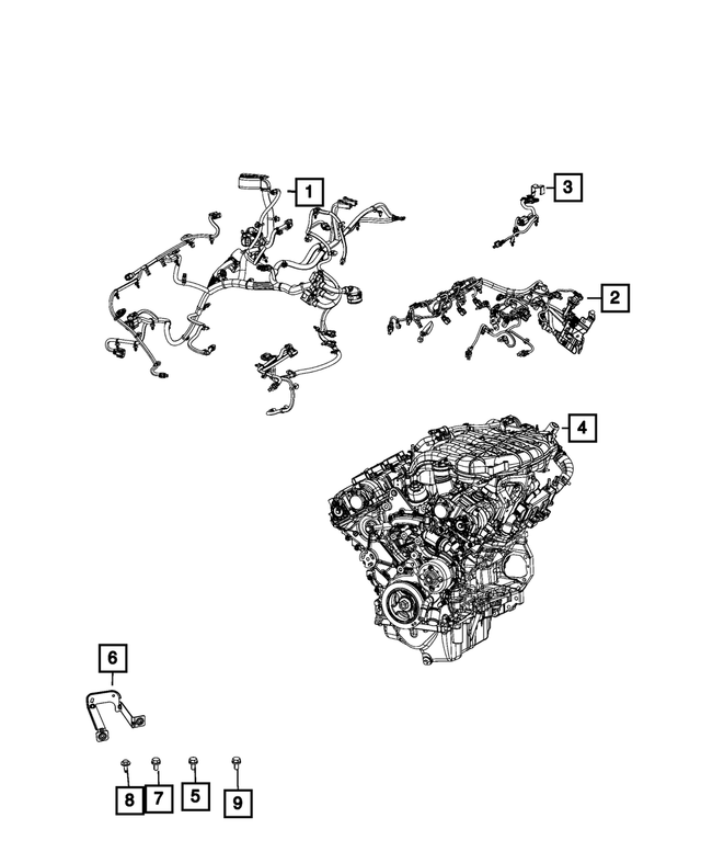 68446158AC - Electrical: Powertrain Wiring for Mopar Image image