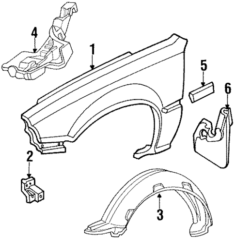 Fender & Components for 1986 Honda Civic #0