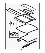C2D47208 - : Glass Assembly for Jaguar: XJ, XJR, XJR575 Image