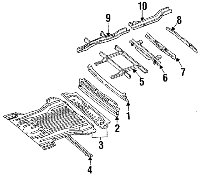 7451216R00 - : Rear Floor Pan for Nissan Image
