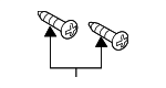 9CS600516B - Body: Bumper Cover Screw for Mazda Image