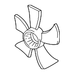 19020P8FA01 - Cooling System: Fan Blade for Acura: CL, MDX, TL Image